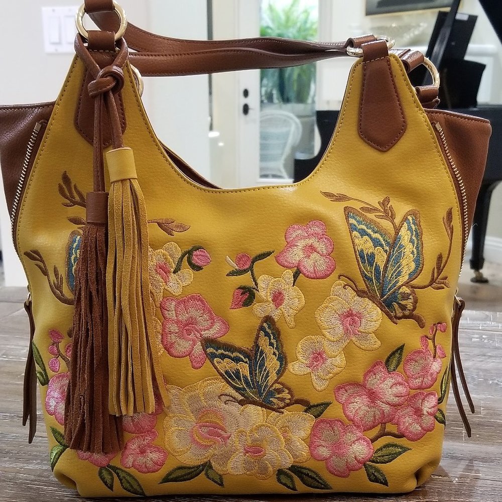 Vintage Sharif Gold / Yellow Shoulder Bag